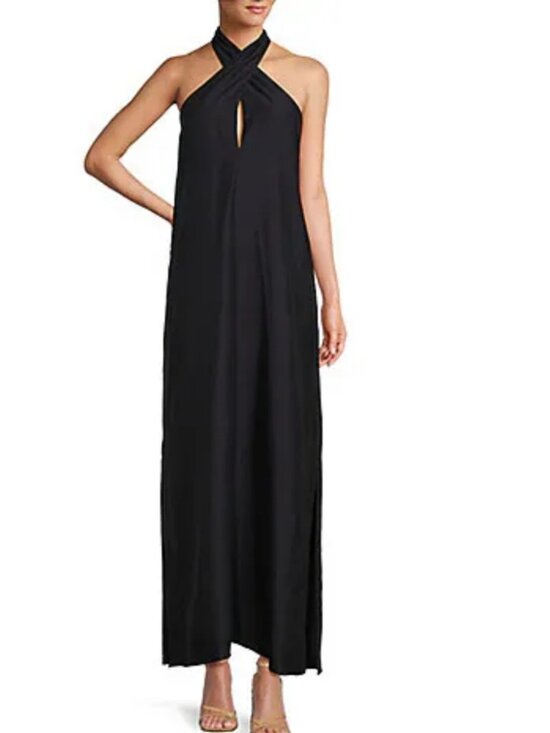 ANTONIO MELANI Dresses & Skirts - Antonio Melani Dress Navy DRS Sondra Halter Dress Large